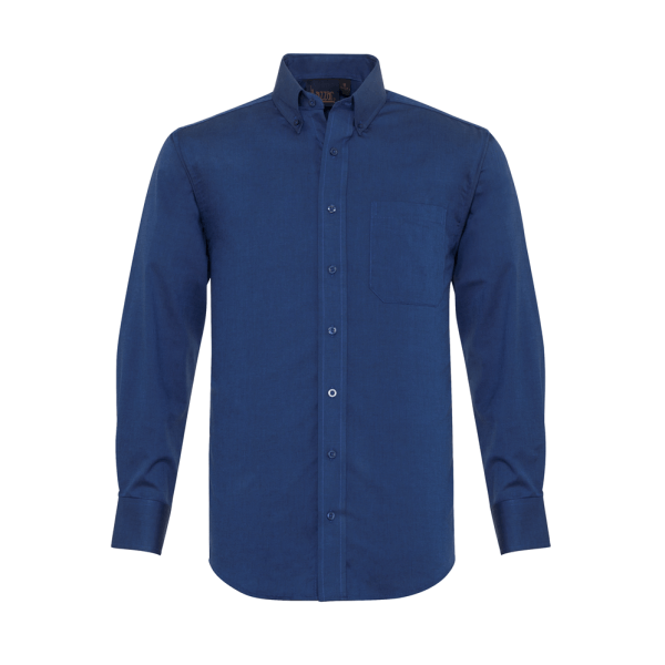 Oxford Thai Navy Long Sleeve Shirt For Men